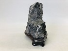 Y6861 Okimono Suiseki Viewing Stone Wooden Stand Japan Antique Interior Decor