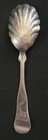 W b  Studley 1840 s American Fiddle Back Sterling Silver Sugar Shell Spoon