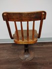 The Boston Mass   Child s Adjustable Wood   Cast Iron School Chair