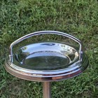 Vintage Floor Standing Ashtray Art Deco Chrome Lucite Mid Century Modern 26  