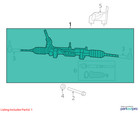 2011-2017 Jeep Patriot Steering Gear Rack And Pinion Fdo18