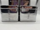 Vintage 1950   s Lincoln Beautyware Chrome Canister Set Mcm Tea Coffee Sugar Flour