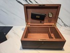 Alfred Dunhill Lacquered Marquetry Inlaid Mahogany Cigar Humidor France No Key