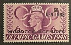Travelstamps  1948 Great Britain Offices In Morocco Stamps  97 Kgvi 60c Op Mogh