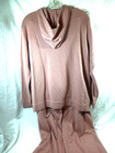 Neiman Marcus Cashmere Loungewear  L  Jacket   Pants  Pink  Ds07