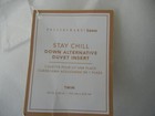 Nip Pottery Barn Stay Chill Hydrocool White Down Alternative Twin Duvet Insert