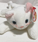 Vntg Ty Beanie Baby Bean Bag- Flip Cat White