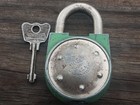 Vintage Tokheim Gas Pump Padlock With Key  Works Good 