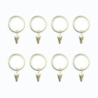 24 Pack Curtain Rings With Smooth  Quiet Nylon Inserts With Clips  Window Cli   