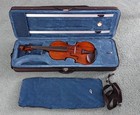 Restored Antique 4 4 Unlabeled Violin Made In Germany Lovely 2 Piece Back C-1900