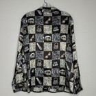 Kathie Lee Vtg Animal Print Blouse Accessories Pattern Button Up Xl Art To Wear