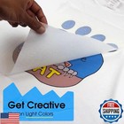 Ppd Iron On Transfer Paper For Inkjet Printer For Light Fabric  8 5 X 11 Prin