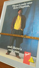 Fender Eric Clapton 1980s Poster Orig Vtg Guitar Advertising 16x22 Rock Cream Uk