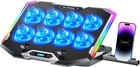 Gaming Laptop Cooling Pad With 8 Cooling Fans  Laptop Fan Cooler Pad For 15-1   