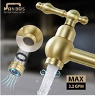 Kitchen Pot Filler Faucet  Dual Valve Wall Mount Pot Filler Faucet  Potfiller  T