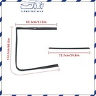 Front Window Sweep   Run Channel Seal Kit Set For Gmc For Chevy Blazer 1982-94