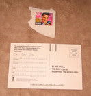 Elvis Presley Stamp Voting Postcard 1992 Ballot Poll Plus The 29 Cent Postage