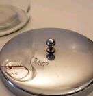 Vtg Glasco Apothecary Glass Jar Canister Gauze Medical Pharmaceutical Chrome Lid