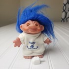 Dam Troll Happy Hanukkah Blue Hair With Sweater And Dreidel 