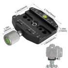 Aluminum 70mm Tripod Quick Release Plate Clamp Adapter For Dslr Camera