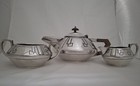 Rare Art Deco Silverplate Coffee Tea Set - Harrison Fisher   Company - Sheffield