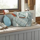 Plaid Pickleball Bag   Paddle Cover Set Green blue - Hearth   Hand
