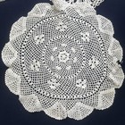 Lot 13 Vintage Frilly Edge Doilies Crocheted Various Colors And Sizes 