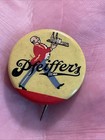 Original Vintage Pfeiffers Beer Advertising Pinback Button Johnny Fifer 