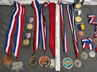 16 Vtg Track Field Medals Nec Ncaa Northeast Conference Tae Kwon Do New Jersey