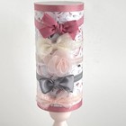 Elly   Emmy My First Headband Stand  Accessories Organizer  5 Bows Pink Gray