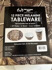 Realtree Ap 12 Piece Melamine Tableware