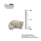 Little Critterz White Fox - Arctic Fox  blizzard  - Miniature Porcelain Figurine