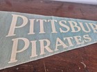 Pittsburgh Pirates 1960s Vintage Felt Pennant Full Size Roberto Clemente Mlb Lp