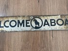 Original Great Northern Railroad    welcome Aboard    Train Car Sign