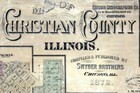 1877 Map Of Christian County Illinois