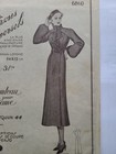 Pu6860 B38  Unused Vtg 1930 s French Sewing Pattern Coat Les Patrons Universels