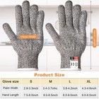 20 Pairs Cut Resistant Gloves Level 5 Protection Cutting Gloves Safety Kitchen G