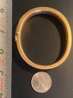 Antique 1908 S o  Bigney Gold Filled Victorian Bracelet Initial M Heart 29g