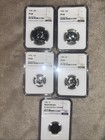 1955 Silver Proof 5-coin Set Ngc Certified  1c  5c  10c  25c  50c