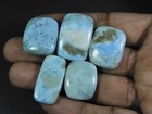 22-29mm Natural Larimar Pectolite Mix Cabochon Loose Gemstone 5 Pcs Lot J016