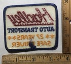 Vintage Hadley Auto Transport Safe Driver Logo Patch Trucking Company California