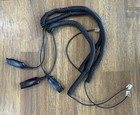  lot Of 3  Plantronics His 72442-41 Audio Cable Adapter Black Curly Thin Cord Qd