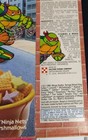 Vtg 1991 Tmnt Teenage Mutant Ninja Turtles Cereal Box Cool Punch-out On Back