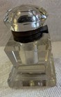 Rare Antique Beveled Edges Crystal Inkwell - Circa 1920   s
