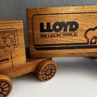 Vintage 1987 Lloyd Lumber Toy Truck Bank Home   Building Center Wood Wooden
