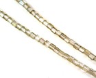 Atlas Tube Glass Beads  Chsmpagne W gloss Finish  4x4mm  Czech Beads  50 Pieces