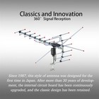 990 Miles Hd 1080p Outdoor Amplified Hdtv Digital Tv Antenna Vhf Uhf 360  rotatio