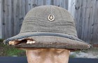 Pre Wwii China Pith Sun Helmet Cork Unknown Military Imperial Japanese  Prewar