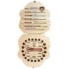 Premium Wooden Baby Tooth Keepsake Box With Openings And Extras