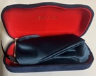 New Gucci Blue Large Case Authentic Eyeglasses Sunglasses Case W cloth